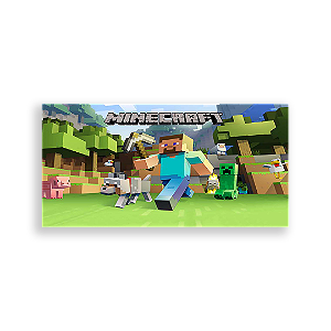 Painel Retangular - Minecraft - Sublimado 3D