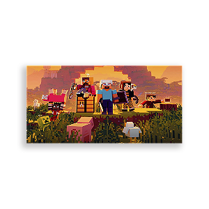 Painel Retangular - Minecraft - Sublimado 3D
