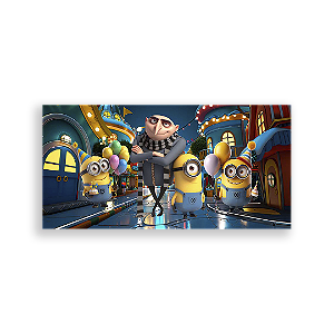 Painel Retangular - Minions 6,6 - Sublimado 3D