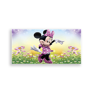 Painel Retangular - Minnie Rosa - Sublimado 3D