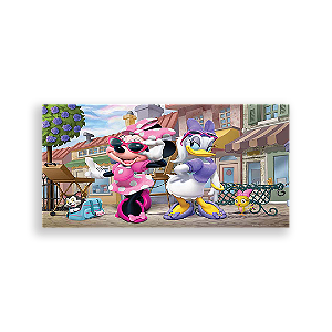 Painel Retangular - Minnie Rosa - Sublimado 3D