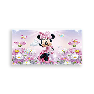 Painel Retangular - Minnie Rosa - Sublimado 3D