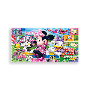 Painel Retangular - Minnie Rosa - Sublimado 3D