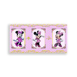 Painel Retangular - Minnie Rosa - Sublimado 3D