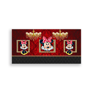 Painel Retangular - Minnie Vermelha - Sublimado 3D