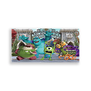 Painel Retangular - Monstros Sa - Sublimado 3D