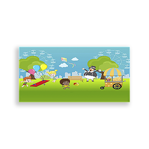 Painel Retangular - Mundo Bita - Sublimado 3D