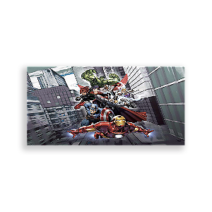 Painel Retangular - Os Vingadores - Sublimado 3D