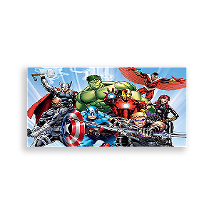 Painel Retangular - Os Vingadores - Sublimado 3D