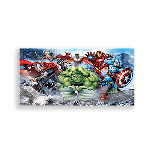 Painel Retangular - Os Vingadores - Sublimado 3D