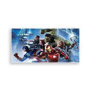 Painel Retangular - Os Vingadores - Sublimado 3D
