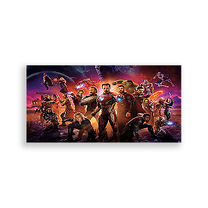 Painel Retangular - Os Vingadores - Sublimado 3D