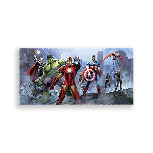 Painel Retangular - Os Vingadores - Sublimado 3D