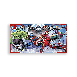 Painel Retangular - Os Vingadores - Sublimado 3D