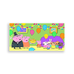 Painel Retangular - Peppa Pig - Sublimado 3D