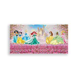 Painel Retangular - Princesas Disney - Sublimado 3D