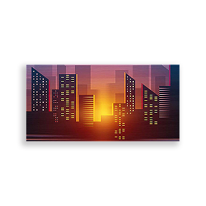 Painel Retangular - Prédios - Sublimado 3D