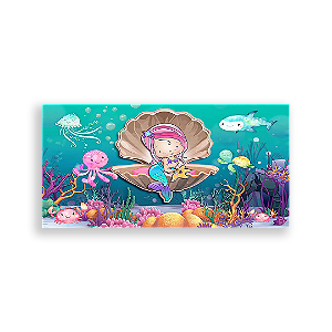 Painel Retangular - Sereias - Sublimado 3D