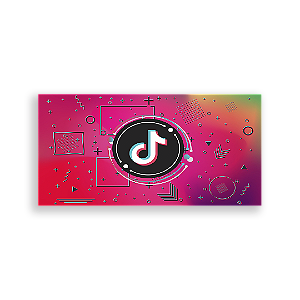 Painel Retangular - Tik Tok - Sublimado 3D