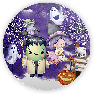 Painel de Mesa - Dia Das Bruxas Halloween - Sublimado 3D