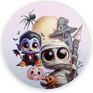 Painel de Mesa - Dia Das Bruxas Halloween - Sublimado 3D
