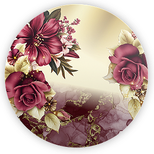 Painel de Mesa - Floral - Sublimado 3D