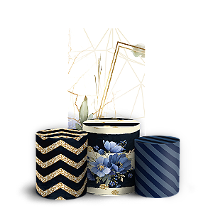 Faixa Lateral e Trio Cilindro Sublimado 3D Vest Facil - Floral