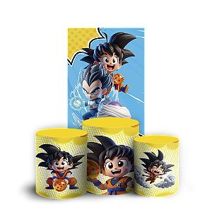 Faixa Lateral e Trio Cilindro Sublimado 3D Vest Facil - Dragon Ball