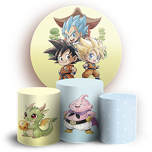 KIT Redondo e Trio - Dragon Ball - Sublimado 3D