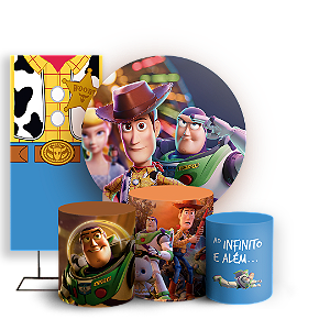 KIT Redondo Trio e Faixa - Toy Story  - Sublimado 3D