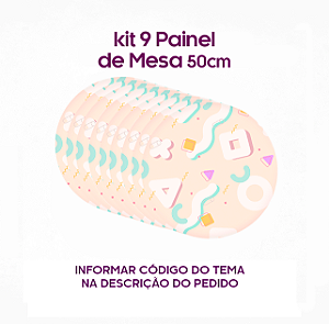 9 Painel de Mesa 50cm Sublimado 3D