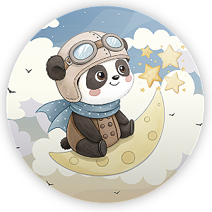 Painel de Mesa - Ursinho Aviador - Sublimado 3D