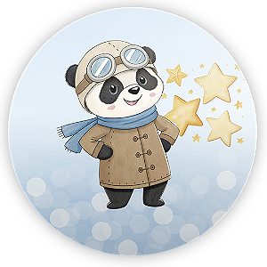 Painel de Mesa - Ursinho Aviador - Sublimado 3D