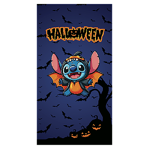 Faixa Lateral Sublimado 3D - Stitch Dia das Bruxas Halloween