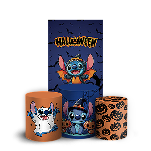 Faixa Lateral e Trio Cilindro Sublimado 3D Vest Facil - Stitch Dia das Bruxas Halloween