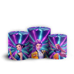 Trio Cilindro - Guerreiras do K Pop - Sublimado 3D