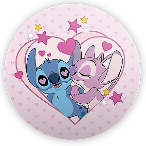 Painel Redondo Sublimado 3D - Stitch