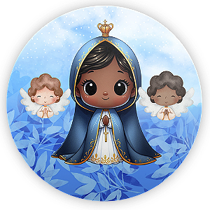 Painel Redondo Sublimado 3D - Nossa Senhora