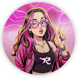 Painel Redondo Sublimado 3D - Os Rosas