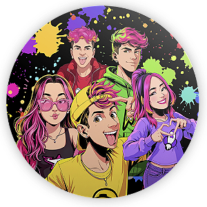 Painel de Mesa Sublimado 3D - Os Rosas