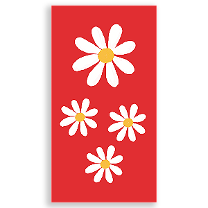 Faixa Lateral Sublimado 3D - Flor Margarida
