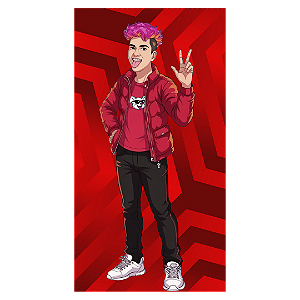 Faixa Lateral Sublimado 3D - Os Rosas