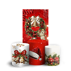 Faixa Lateral e Trio Cilindro Sublimado 3D Vest Facil - Natal