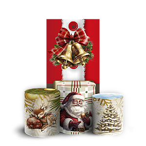 Faixa Lateral e Trio Cilindro Sublimado 3D Vest Facil - Natal