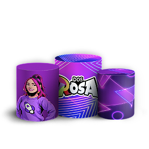 Trio Cilindro Sublimado 3D - Os Rosas