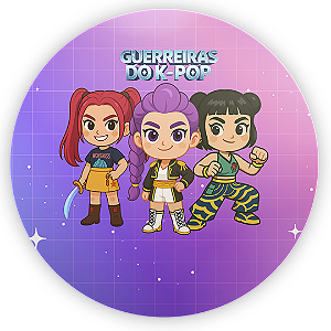 Painel Redondo Sublimado 3D - Guerreiras Do K Pop
