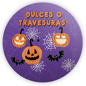 Painel de Mesa Sublimado 3D - Noche de Brujas ES