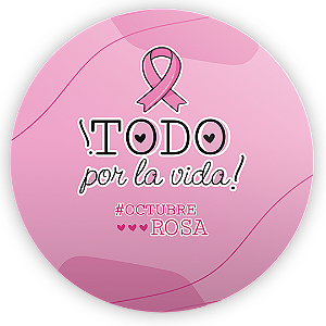 Painel de Mesa Sublimado 3D - Octubre Rosa ES