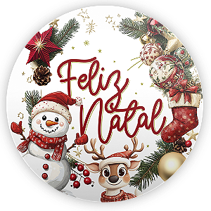 Painel de Mesa Sublimado 3D - Natal