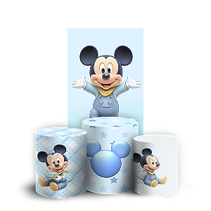 Faixa Lateral e Trio Cilindro Sublimado 3D Vest Facil - Minnie